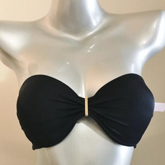 Nwt Victorias Secret Marilyn Ventanas Push Up Strapless Bandeau Bikini Top - Picture 2 of 5